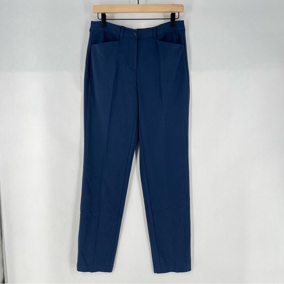 Shape Benefits by Chadwicks Diane Tummy Control Straight Leg Pant in Navy - Picture 2 of 12